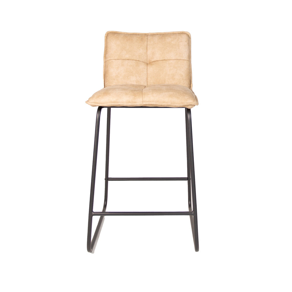 Bar Stool Jeremy FavoFurn Beige LxBxH 63x56x49 Fabric Nnb