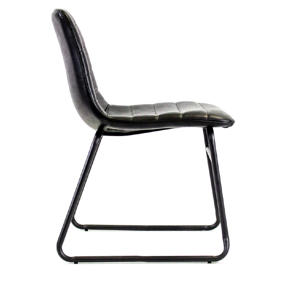 Dining Chair Milan FavoFurn Black LxBxH 74x56x54 Artificial leather Nnb