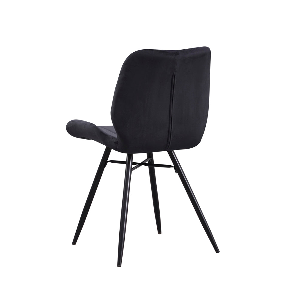 Dining Chair Barron FavoFurn Black LxBxH 71x67x49 Fabric Nnb