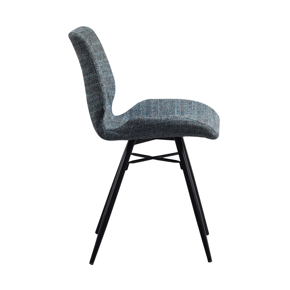 Dining Chair Barron FavoFurn Blue LxBxH 72x68x50 Fabric Nnb