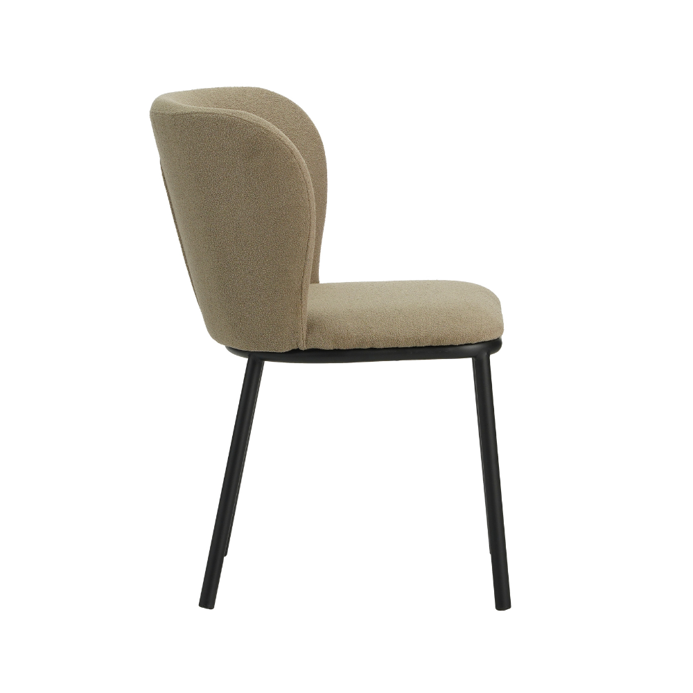 Dining Chair Bourges FavoFurn Taupe LxBxH 65x62x56 Fabric Nnb