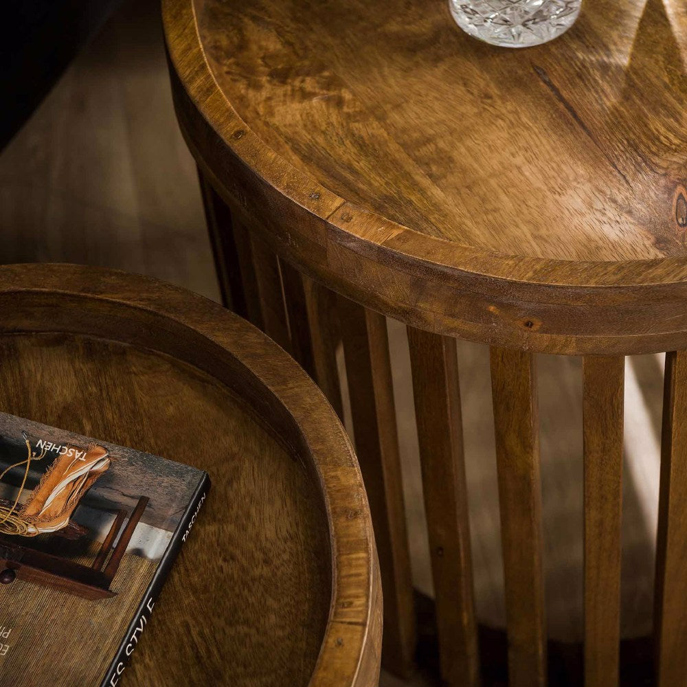 Side Table Barton HomeHaven Brown LxBxH 45x45x45 Mango wood Nnb