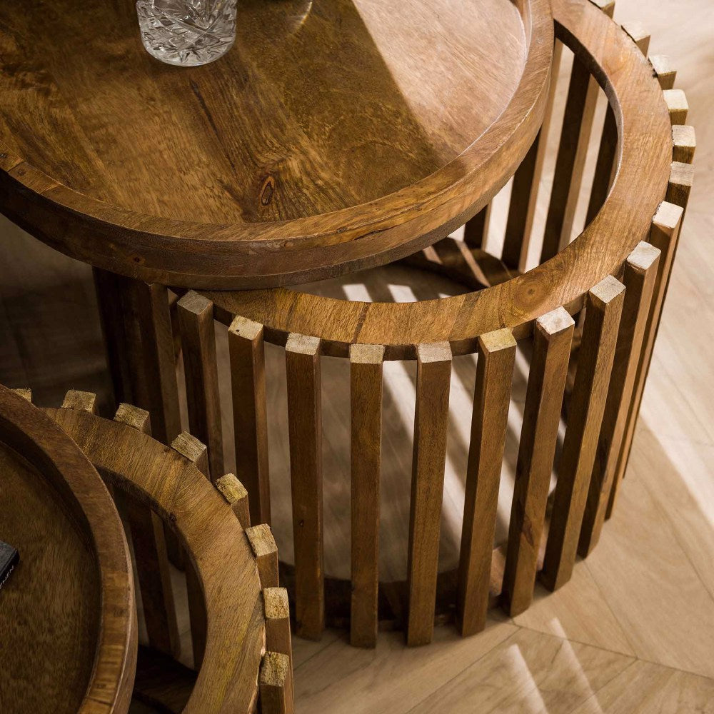 Side Table Barton HomeHaven Brown LxBxH 45x45x45 Mango wood Nnb