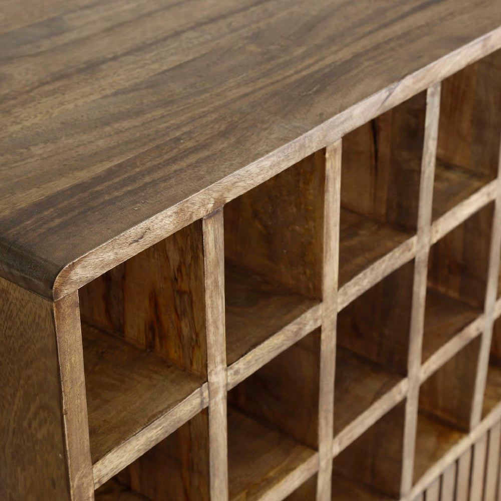 Wine Cabinet Barton HomeHaven Brown LxBxH 92x58x40 Mango wood Nnb