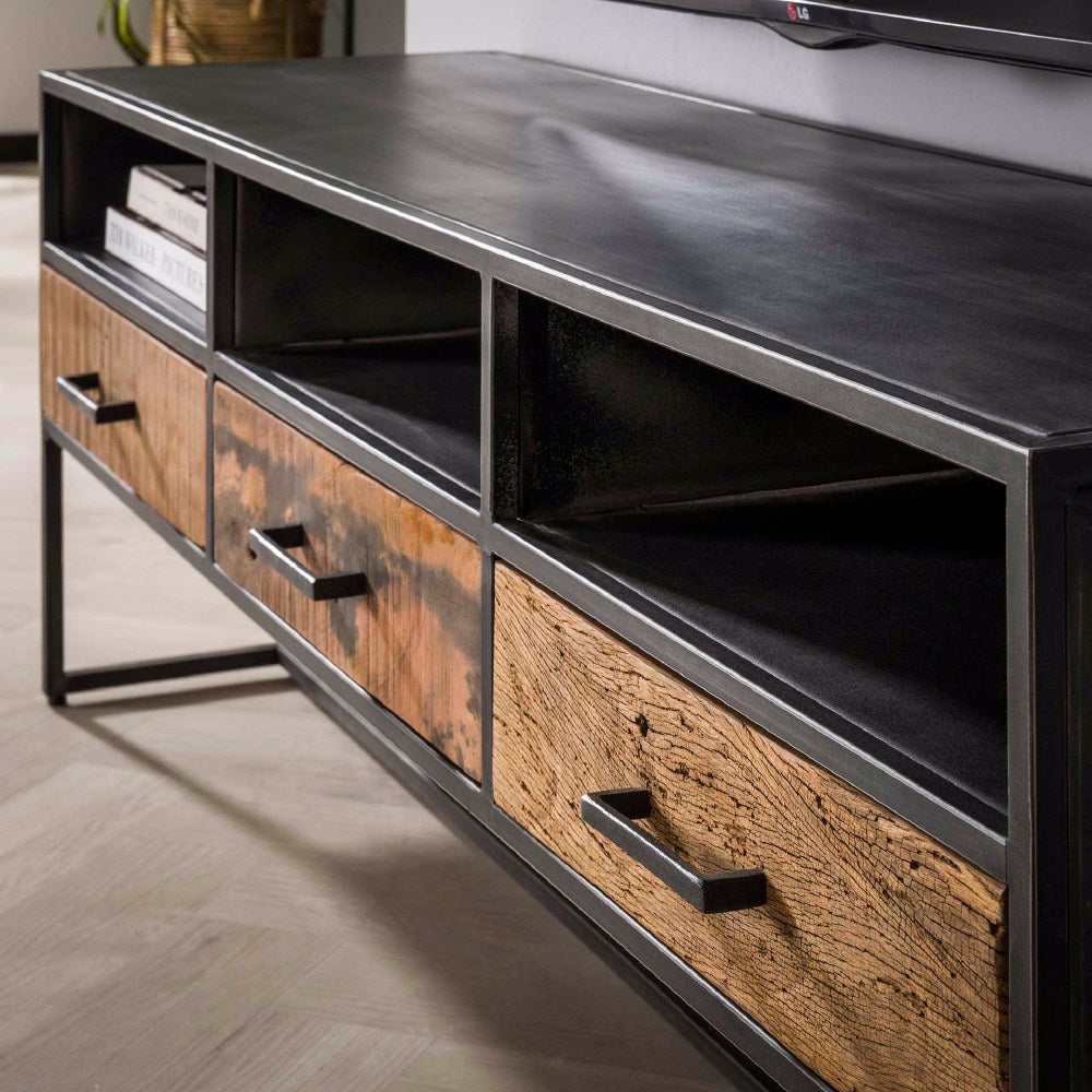 TV cabinet Alvin HomeHaven Anthracite LxBxH 153x44x33 Wood Nnb