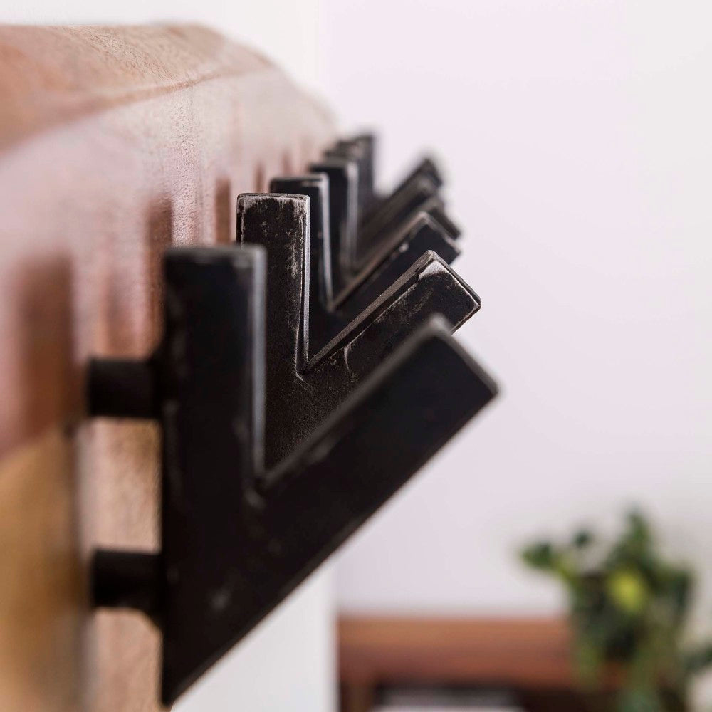 Coat Rack Elio HomeHaven Brown LxBxH 92x21x15 Acacia wood Nnb