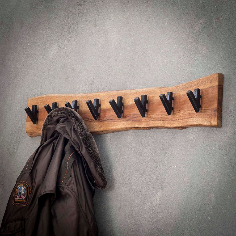 Coat Rack Elio HomeHaven Brown LxBxH 92x21x15 Acacia wood Nnb