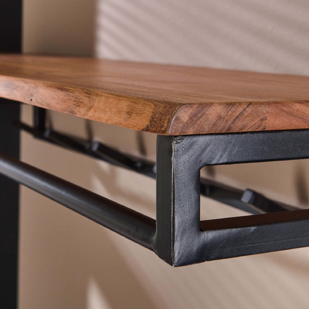 Coat Rack Mekhi HomeHaven Brown LxBxH 106x42x22 Acacia wood Nnb