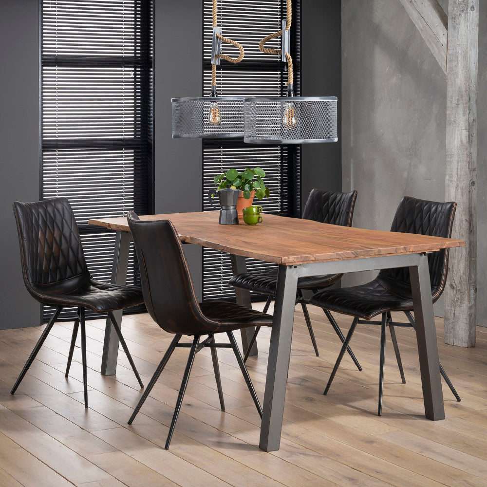 Dining Table Elio HomeHaven Brown LxBxH 186x101x7 Acacia wood Nnb