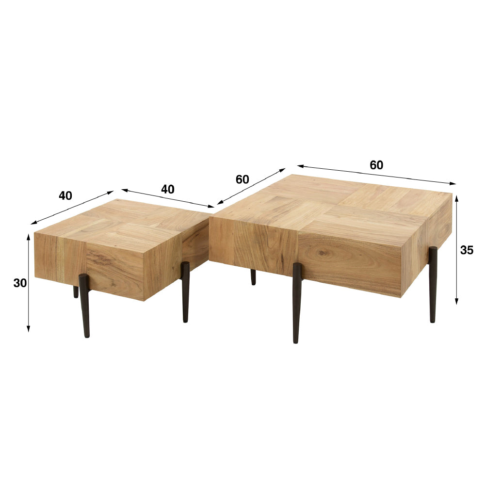 Coffee Table Gunner HomeHaven LxBxH 69x69x25 Nnb