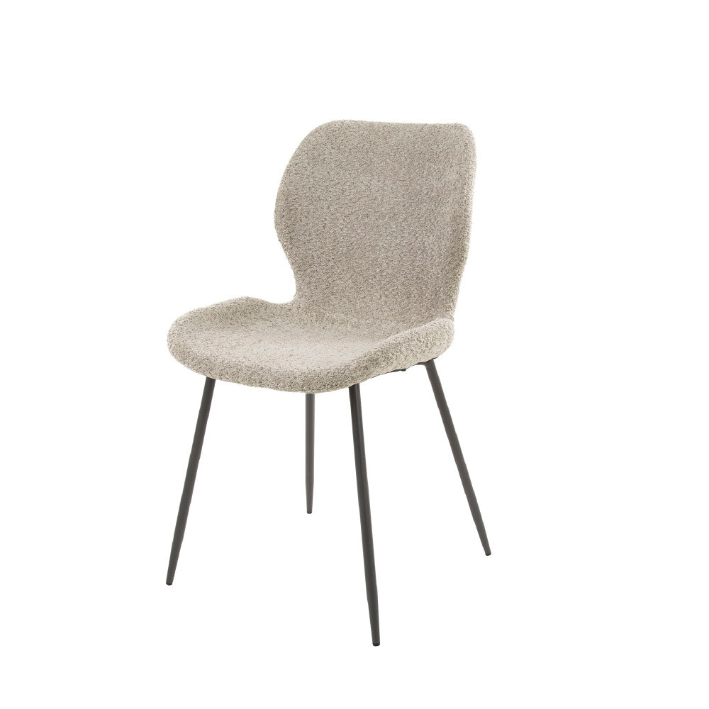Dining Chair Ingo HomeHaven Beige Boucle Nnb