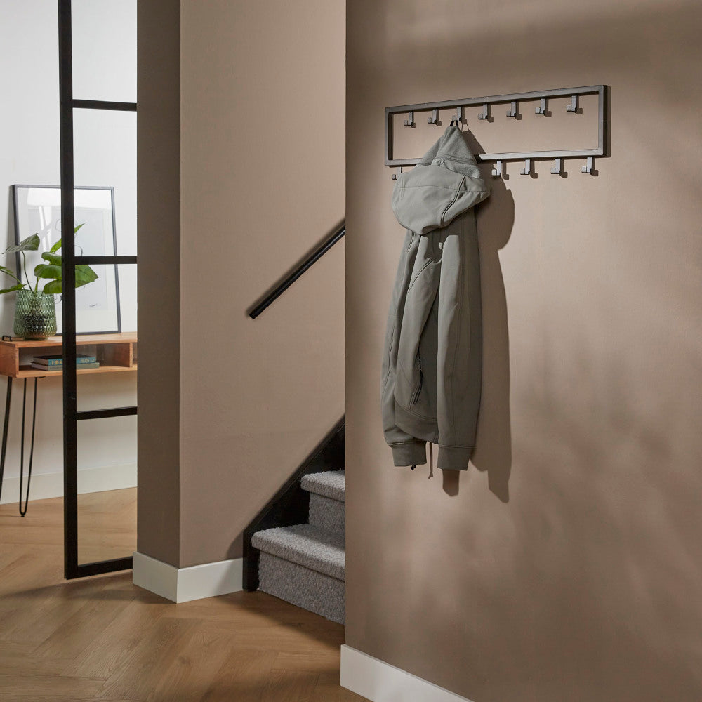 Coat Rack Kolby HomeHaven Grey LxBxH 81x23x4 Metal Nnb