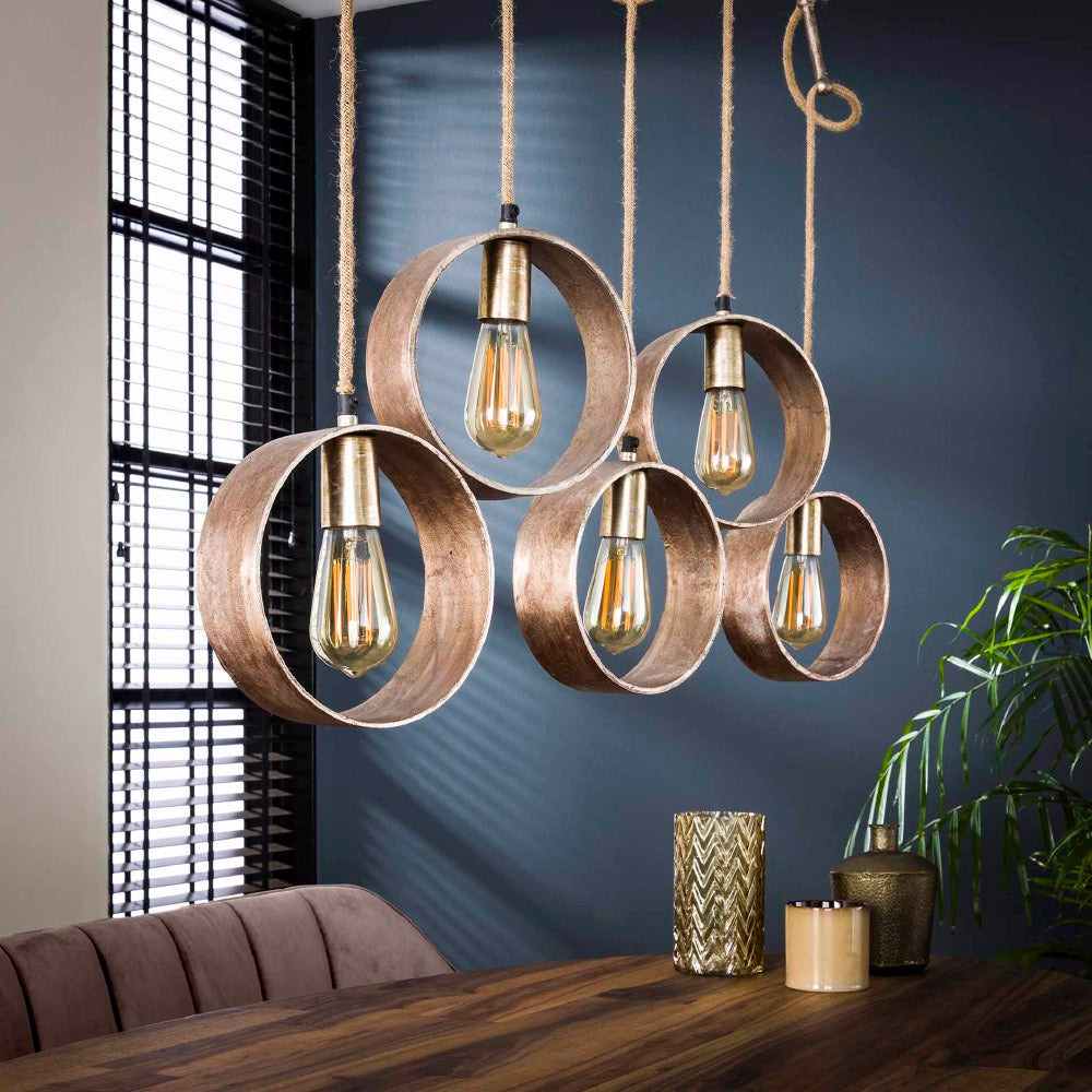 Pendant Light Rhett HomeHaven Anthracite LxBxH 112x25x18 Metal Nnb