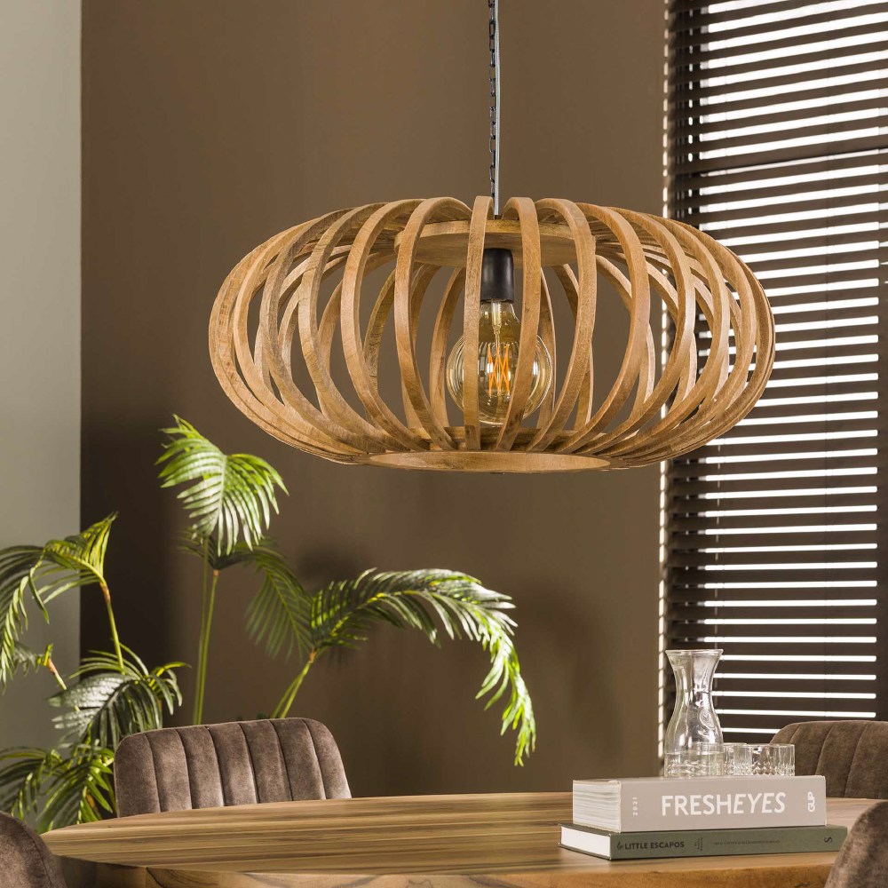 Pendant Light Joss HomeHaven Brown LxBxH 79x79x41 Mango wood Nnb