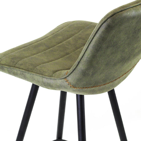 Bar Stool Jordan FavoFurn Green LxBxH 84x54x49 Fabric Nnb