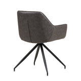 Dining Chair Gabi FavoFurn Anthracite LxBxH 73x65x50 Artificial leather Nnb
