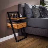 Bedside Table Elba HomeHaven Brown LxBxH 87x51x21 Acacia wood Nnb