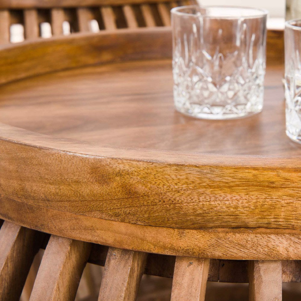 Coffee Table Barton HomeHaven Brown LxBxH 88x88x45 Mango wood Nnb