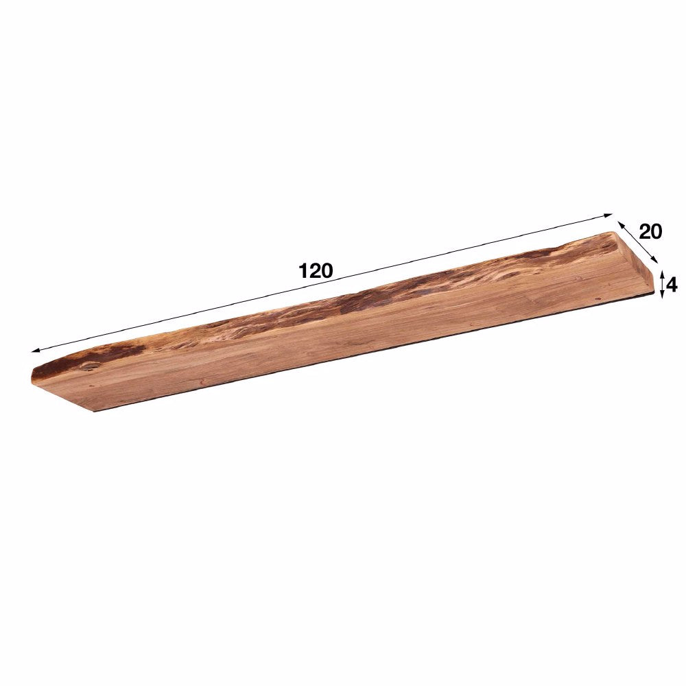 Wall Shelf Elio HomeHaven Brown LxBxH 128x28x8 Acacia wood Nnb