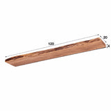 Wall Shelf Elio HomeHaven Brown LxBxH 128x28x8 Acacia wood Nnb