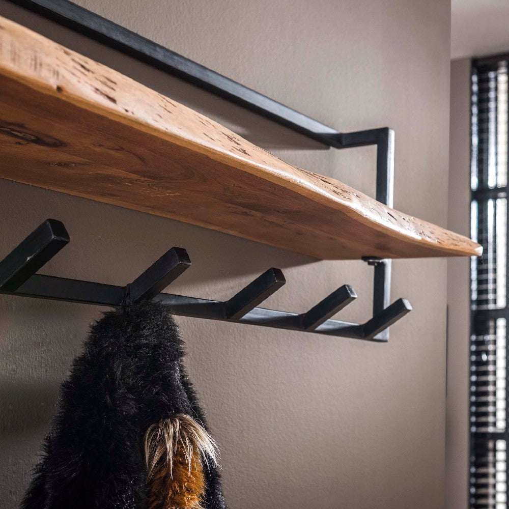 Coat Rack Elio HomeHaven Brown LxBxH 104x36x17 Acacia wood Nnb