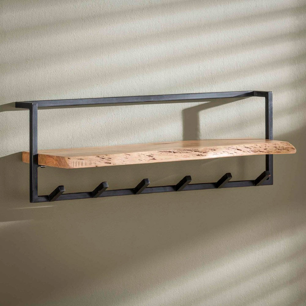 Coat Rack Elio HomeHaven Brown LxBxH 104x36x17 Acacia wood Nnb
