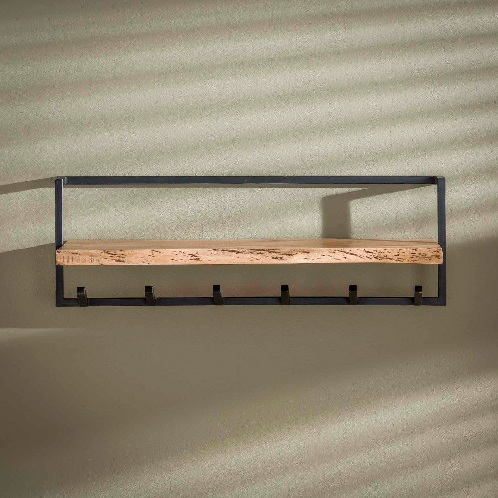 Coat Rack Elio HomeHaven Brown LxBxH 104x36x17 Acacia wood Nnb