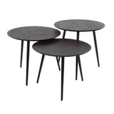 Coffee Table Kingston HomeHaven Black LxBxH 60x60x15 Metal Nnb