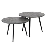 Coffee Table Kingston HomeHaven Grey LxBxH 60x60x12 Metal Nnb