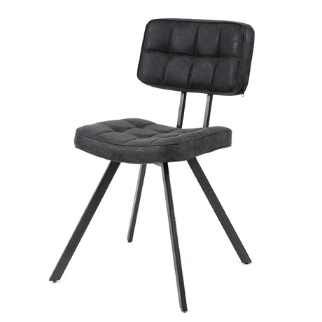 Dining Chair Sullivan HomeHaven Black LxBxH 84x63x58 Artificial leather Nnb
