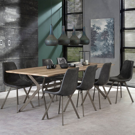 Dining Chair Jagger HomeHaven Black LxBxH 65x60x50 Artificial leather Nnb