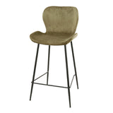 Bar Stool Ingo HomeHaven Beige LxBxH 74x58x48 Fabric Nnb
