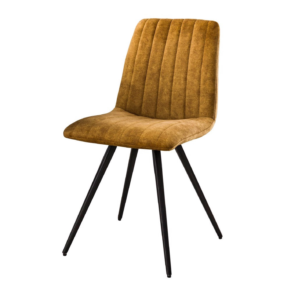 Dining Chair Kaden HomeHaven Gold LxBxH 101x67x48 Fabric Nnb