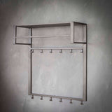 Coat Rack Kolby HomeHaven Grey LxBxH 90x83x37 Metal Nnb