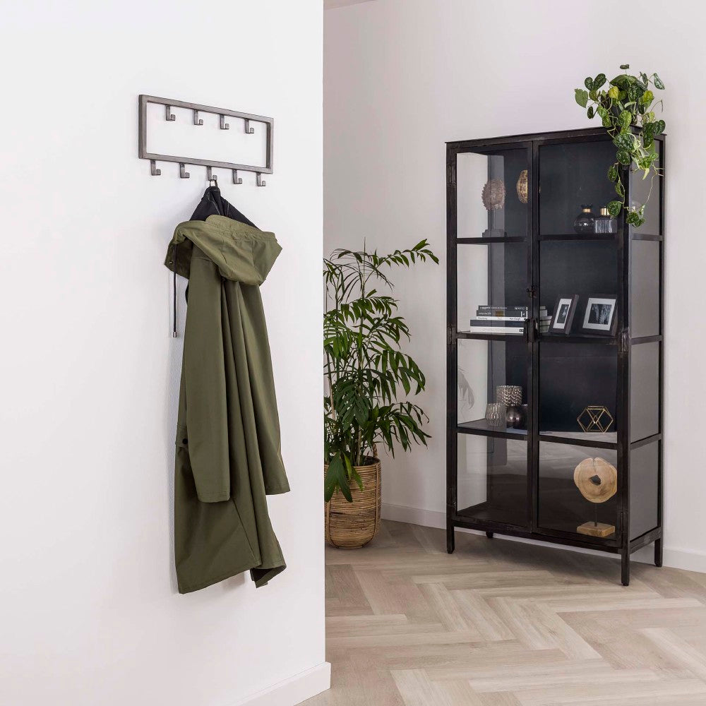 Coat Rack Kolby HomeHaven Grey LxBxH 54x22x4 Metal Nnb