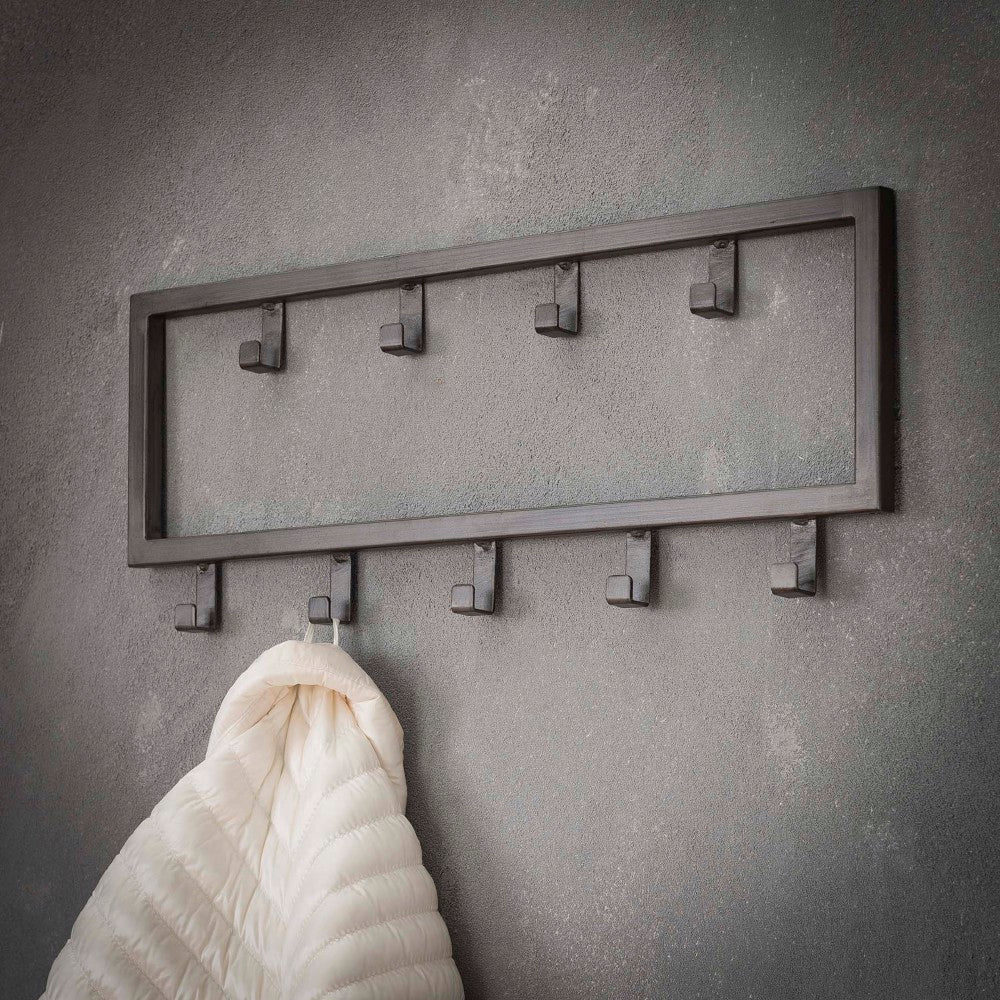 Coat Rack Kolby HomeHaven Grey LxBxH 54x22x4 Metal Nnb