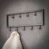 Coat Rack Kolby HomeHaven Grey LxBxH 54x22x4 Metal Nnb