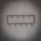 Coat Rack Kolby HomeHaven Grey LxBxH 54x22x4 Metal Nnb