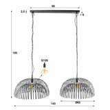 Pendant Light Briggs HomeHaven Black LxBxH 73x73x56 Metal Nnb