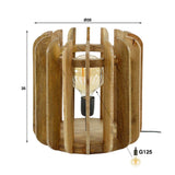 Table light Hiram HomeHaven Brown LxBxH 40x40x40 Mango wood Nnb